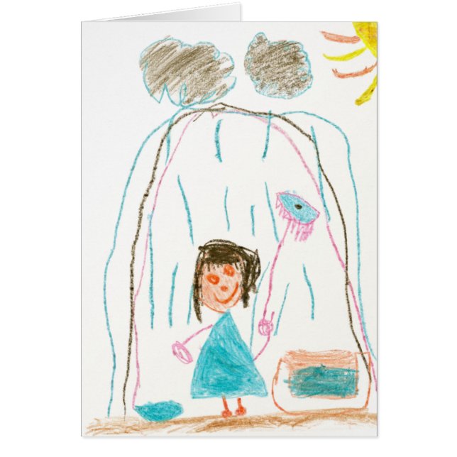 雨の日のカード (正面)