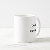 雨の日のコーヒー＆本 マグカップ（名入れ可） コーヒーマグカップ (正面右)