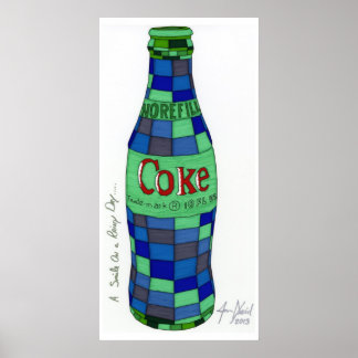 雨の日のスマイルアートプリント ポスター