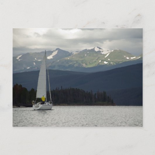 雨の日のセーラー ポストカード (正面)