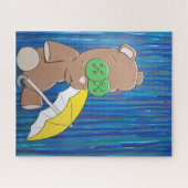 雨の日のテディのパズル ジグソーパズル (横)