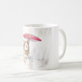 雨の日のハムスター コーヒーマグカップ (正面右)