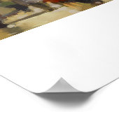 雨の日のパリ。水の色絵画の。ポスター ポスター (角)