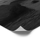 雨の日のビーチ ポスター (角)