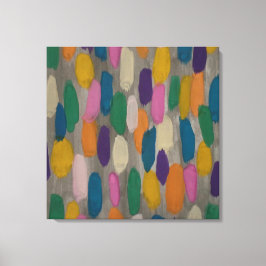 雨の日のブラシストローク抽象芸術アートキャンバス印刷 キャンバスプリント