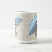 雨の日のマウス コーヒーマグカップ (中央)
