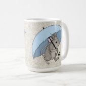 雨の日のマウス コーヒーマグカップ (正面右)