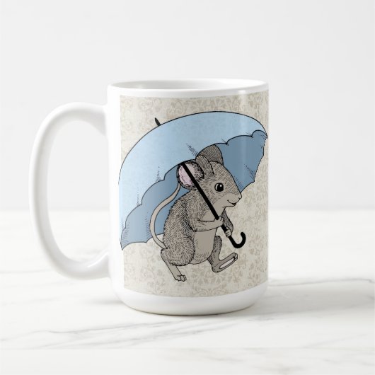 雨の日のマウス コーヒーマグカップ (左)