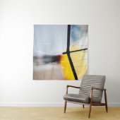 雨の日の傘を歩いて雨 タペストリー (インサイチュ(横))