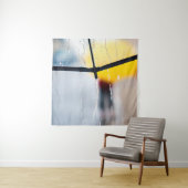 雨の日の傘を歩いて雨 タペストリー (インサイチュ)