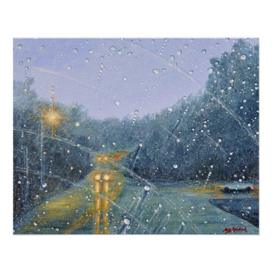 雨の日の光と暖かさ ポスター (正面)