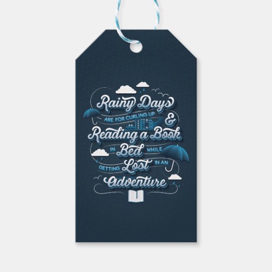 雨の日の冒険/ギフトラベル ギフトタグ (正面)