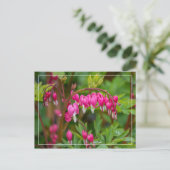 雨の日の出血ハートクローズアップ ポストカード (スタンド正面)