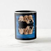 雨の日の子犬 マグカップ (中央)