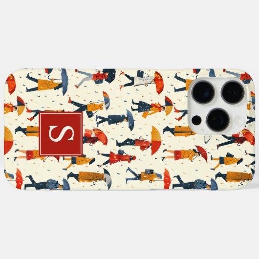 雨の日の散歩 Case-Mate iPhoneケース (裏面 (横))