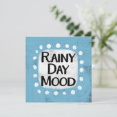 雨の日の気分グリーティングカード カード (スタンド正面)