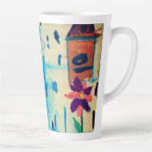 雨の日の蝶 カフェラテマグ (右)