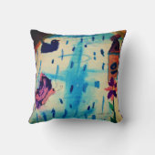 雨の日の蝶 クッション (裏面)