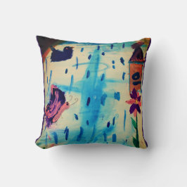 雨の日の蝶 クッション