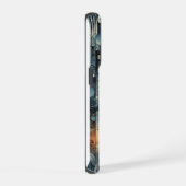 雨の日の都会的な雰囲気を感じるiPhoneケース iPhoneケース (右側面)