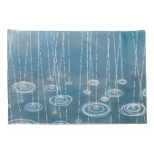 雨の日の青 枕カバー (裏面-右)