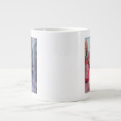 雨の日のCarnabyの通り ジャンボコーヒーマグカップ (正面)