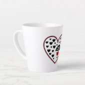 雨の日は愛ストップできない カフェラテマグ (左アングル)