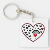 雨の日は愛ストップできない キーホルダー (正面)