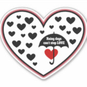 雨の日は愛ストップできない シール (正面)