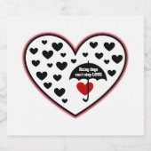 雨の日は愛ストップできない スパークリングワインラベル (シングルラベル)