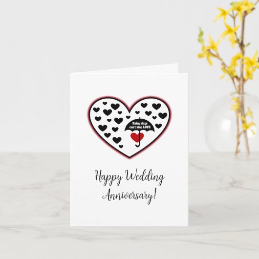 雨の日も愛は止められない カード (黄色い花)