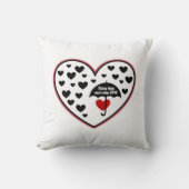 雨の日も愛は止められない クッション (正面)