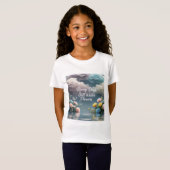 "雨の日も花を育てる" 子供の感情的な回復力Tシャツ Tシャツ (正面フル)