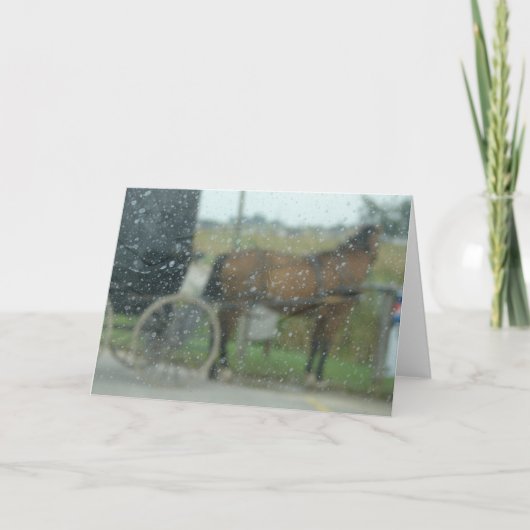 雨の日アミッシュ カード (正面)