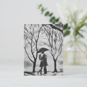 雨の日キス ポストカード (スタンド正面)