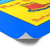 雨の日スクールポスター ポスター (角)