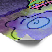 雨の日スニーカー ポスター (角)