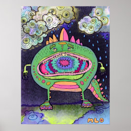 雨の日スニーカー ポスター