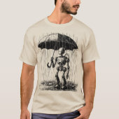 雨の日ドロイド Tシャツ (正面)
