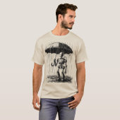 雨の日ドロイド Tシャツ (正面フル)
