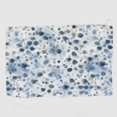 雨の日ブルー ゴルフタオル (横)