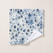 雨の日ブルー バスタオルセット (ウォッシュタオル)