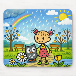雨の日マウスパッド マウスパッド