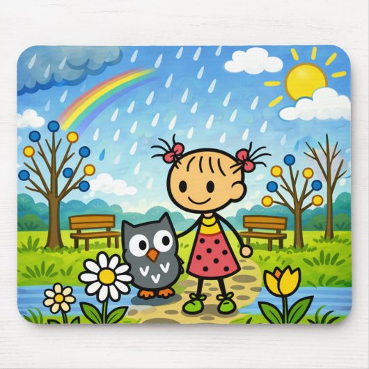 雨の日マウスパッド マウスパッド (正面)