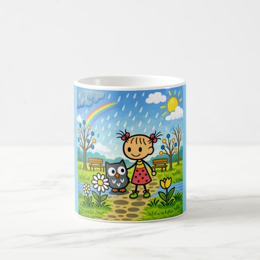 雨の日マグカップ コーヒーマグカップ (中央)