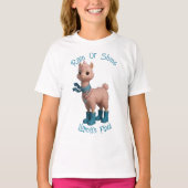 雨の日ラマ Tシャツ (正面)