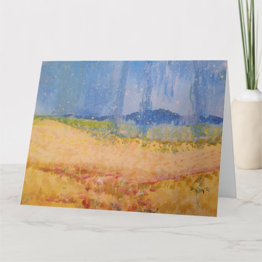 雨の日応援アップ勇気付けられる引用文 カード (正面)