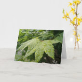 雨の日記念日 カード (黄色い花)