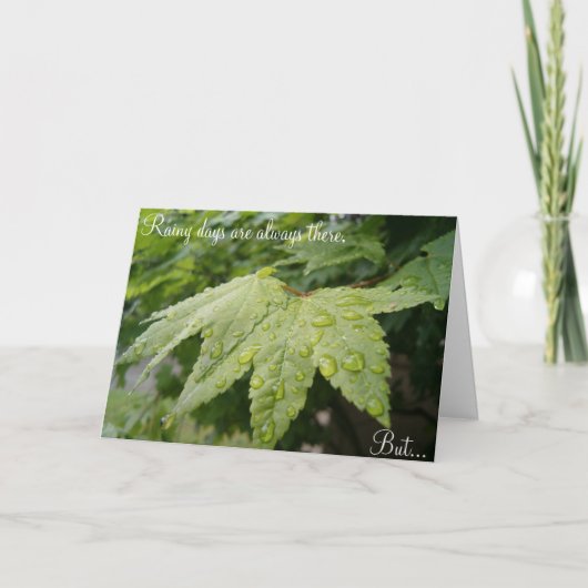 雨の日記念日 カード (正面)