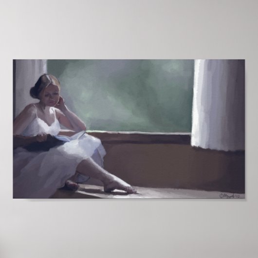 雨の日読のポスタープリント ポスター (正面)